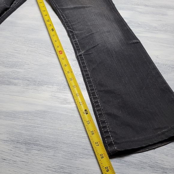 Big Star Sophie TAG 31L Grey / Black Denim Jeans Boot Cut - Picture 5 of 7